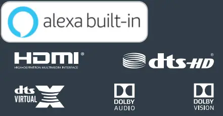 TOSHIBA 43LF621U21 43 inch Smart 4K UHD- Logo .