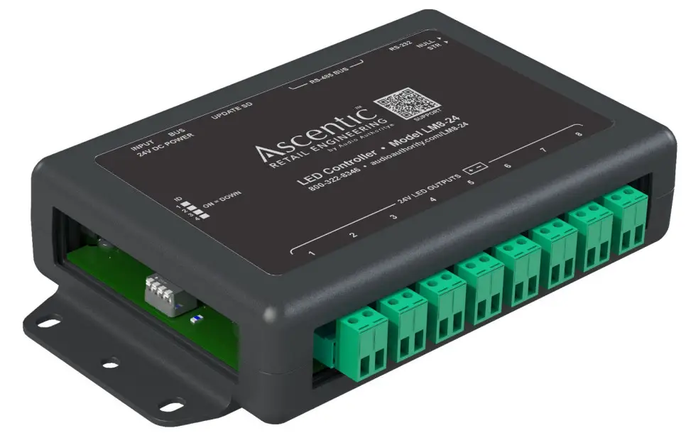 Ascentic LM8 Series 12V and 24V LED Controllers