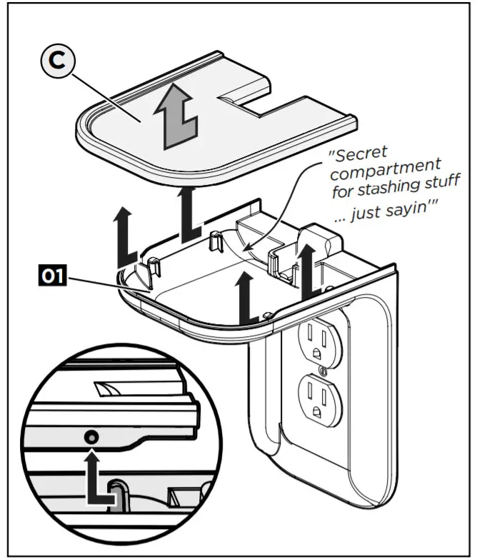 ECHOGEAR EGOS1 Outlet Shelf - STEP 3