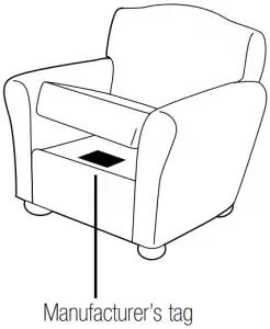 Sofa-Manufacturer’s-tag