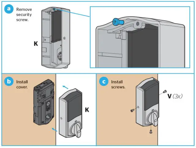 Kwikset kevo 2nd Generation - If you want to unlock the window (for quick access to back panel)