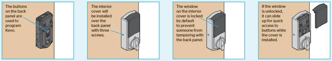 Kwikset kevo 2nd Generation - Important information about the interior cover