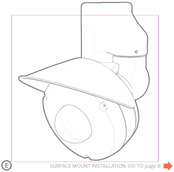 ONCAM C-Series Outdoor Panoramic+ Rain Guard Accessory - PENDANT MOUNT E