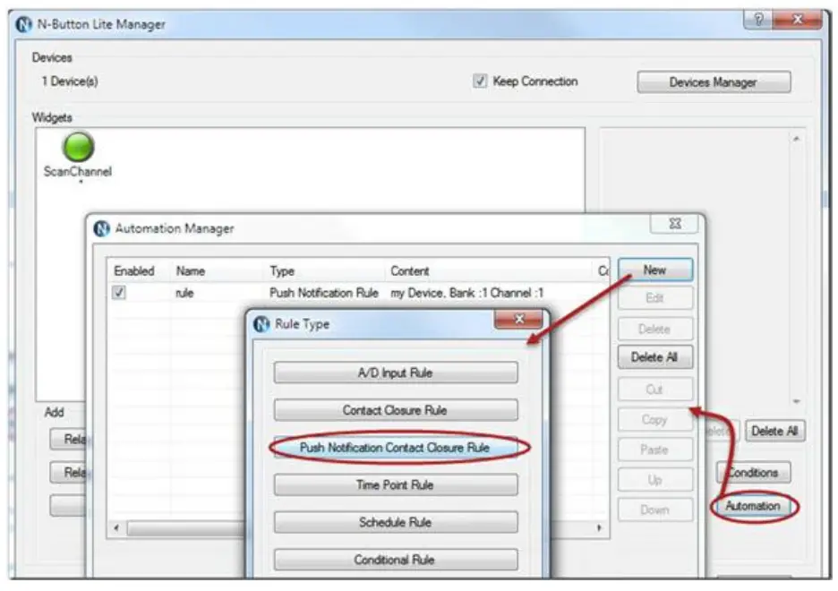 relaypros MIRCC4 USB USB Push Notification 4Input with USB Interface - Push Notification Contact