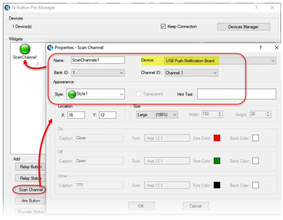 relaypros MIRCC4 USB USB Push Notification 4Input with USB Interface - open Properties