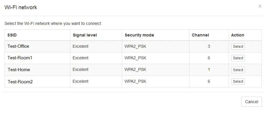 Intesis WiFi Series Air Conditioning - WiFi search