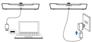 KM-HSB002 KMOUKPC Gaming Soundbar - Connect the Power Cord