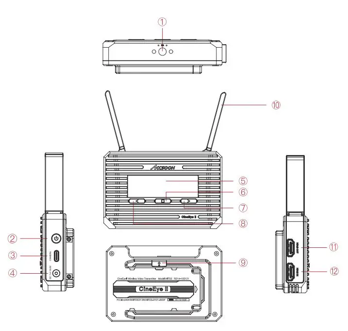 ACCSOON CineEye II Wireless Video Transmitter User Manual - Product Overview
