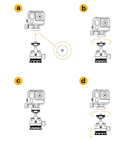 KODAK Photo Gear Mini Tripod with Remote 9 Inch 23 cm FIG 8