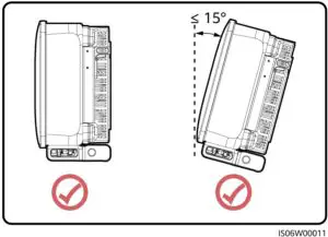 HUAWEI SUN2000 50KTL JPM0 Three Phase Power Conditioner - Installation Angle