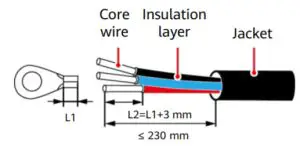 HUAWEI SUN2000 50KTL JPM0 Three Phase Power Conditioner - Power Cables 4