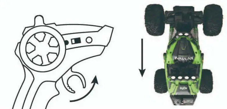 DEVIVAE RQ2059 Remote Control Car - backward