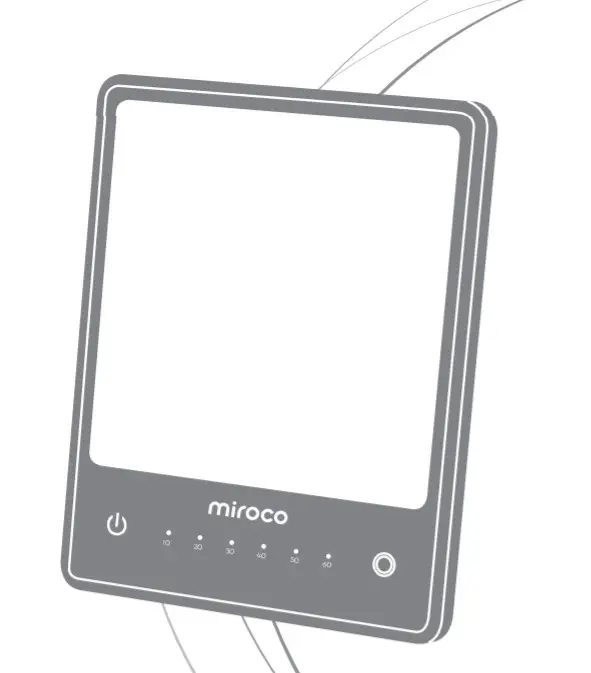 micro MI CL003 Pro Light Therapy Lamp UV Free 10000 Lux