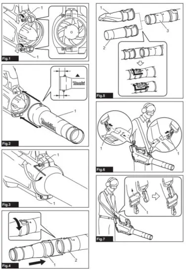 makita DUB184 Cordless Blower - 1