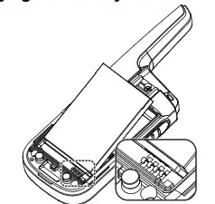 MOTOROLA TWO-WAY RADIO T380 T383- Charging the Battery