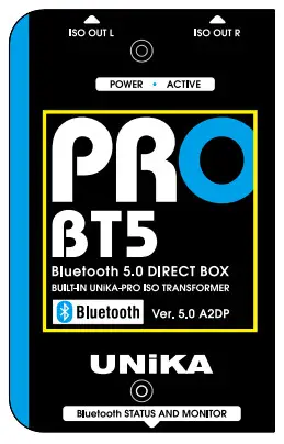 UNiKA PROBT5 Pro Series Audio Interface Direct Box - undergone