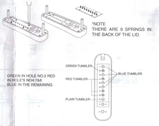 LOCKEY 7055SCP Super 8 Mechanical Digital Lock - changing number