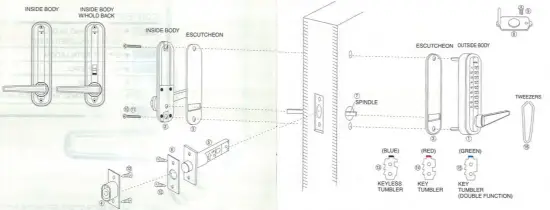 LOCKEY 7055SCP Super 8 Mechanical Digital Lock - overview