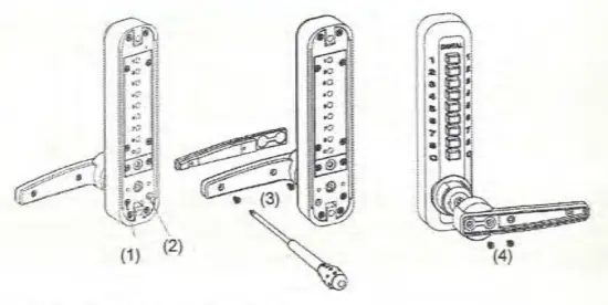 LOCKEY 7055SCP Super 8 Mechanical Digital Lock - using