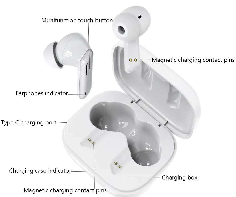 maixin MH01 TWS Wireless Earbuds fig1