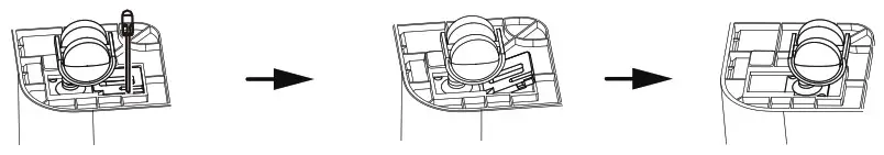 Midea MAD50PS1QGRC 50 Pint Cube Dehumidifier - Caster installation and disassembly instructions 2