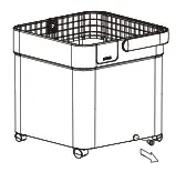 Midea MAD50PS1QGRC 50 Pint Cube Dehumidifier - Removing the collected water 3