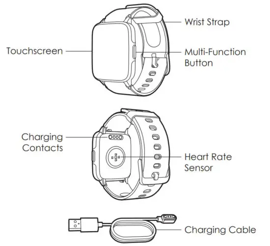AUKEY LS02 Fitness Tracker Smartwatch - figure 1