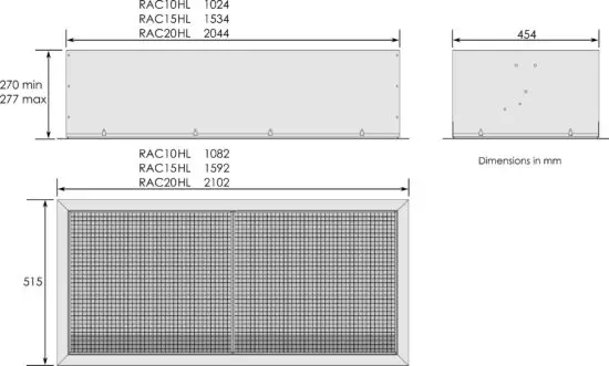 CLAUDGEN RAC10HL Large Commercial Air Curtains - Air Curtain