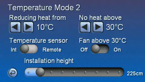 CLAUDGEN RAC10HL Large Commercial Air Curtains - Temperature Mode 2