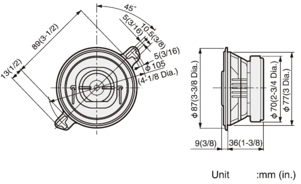Pioneer TS A878 3.5 60 Watt 2 Way Speakers - parts 2