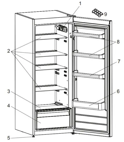 VOX ELECTRONIC KS3270F Stainless Steel Fridge - figure 3