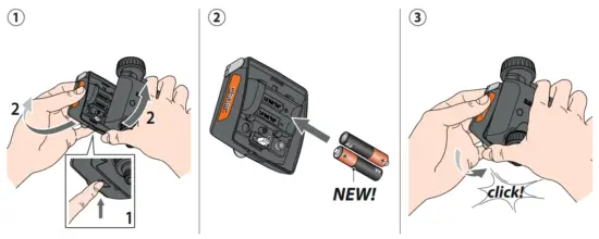 Fitting batteries