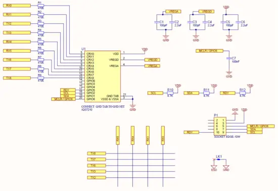 Azoteq IQS7222 EV02C Evaluation Kit Figure 3 Twenty Button