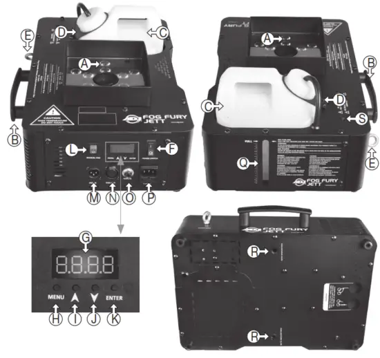 ADJ FOG823 Fog Fury Jett High Velocity Vertical Fog Machine - OVERVIEW