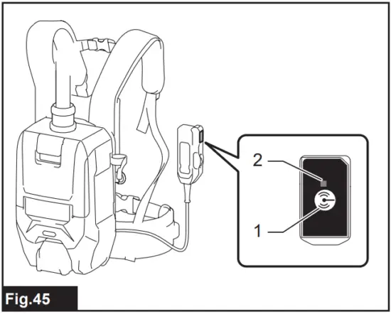 Description of the wireless activation lamp status