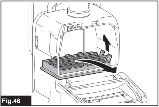 Cleaning the HEPA filter