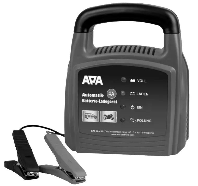 APA 16626 Battery Charger 4 Amp 12 V