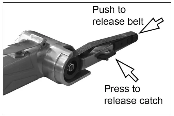Clarke CAT165 X-Pro 10mm Air Belt Sander - figure 3
