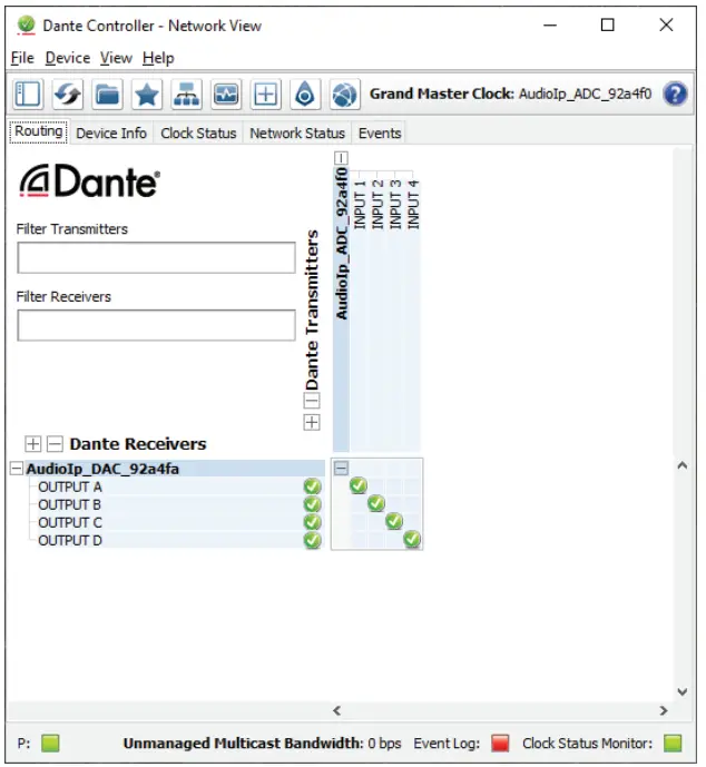 CYP AUDTO4 RX Dante Receiver with 4 Channels of Balanced Mono Outputs - 3