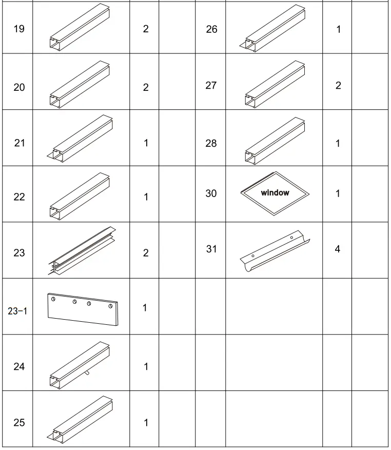 VEIKOUS PG0101 Aluminium Greenhouse fig2