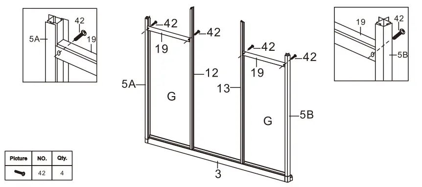 VEIKOUS PG0101 Aluminium Greenhouse fig20