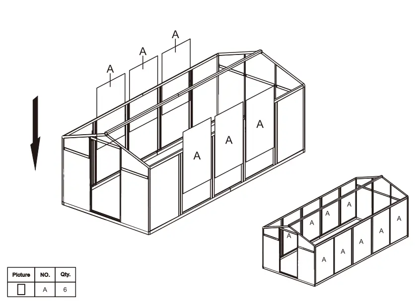 VEIKOUS PG0101 Aluminium Greenhouse fig31