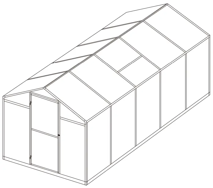 VEIKOUS PG0101 Aluminium Greenhouse fig37