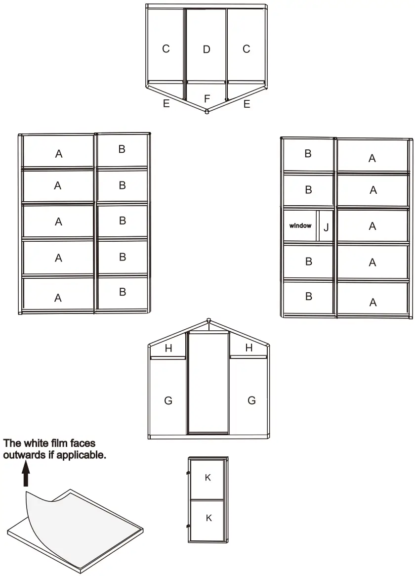 VEIKOUS PG0101 Aluminium Greenhouse fig6