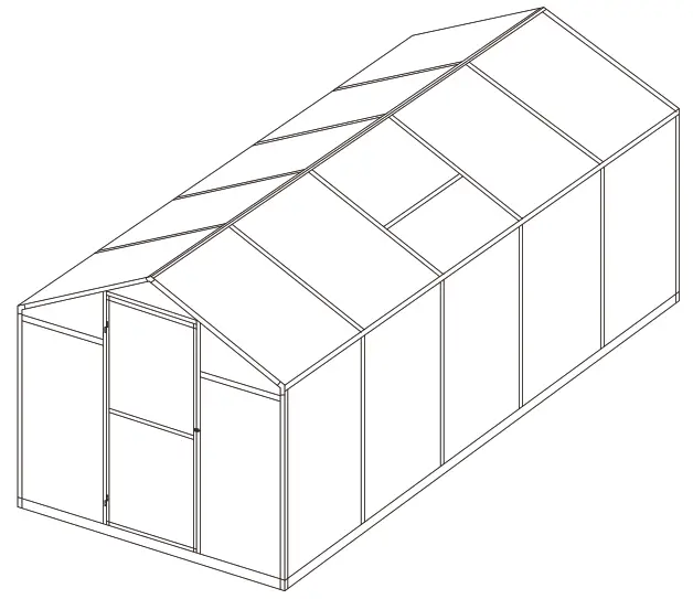 VEIKOUS PG0101 Aluminium Greenhouse