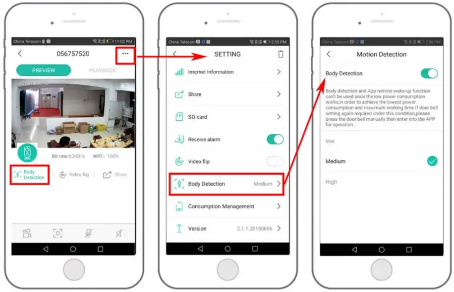 Rehentele Smart WiFi Battery Camera -  Higher  sensitivity