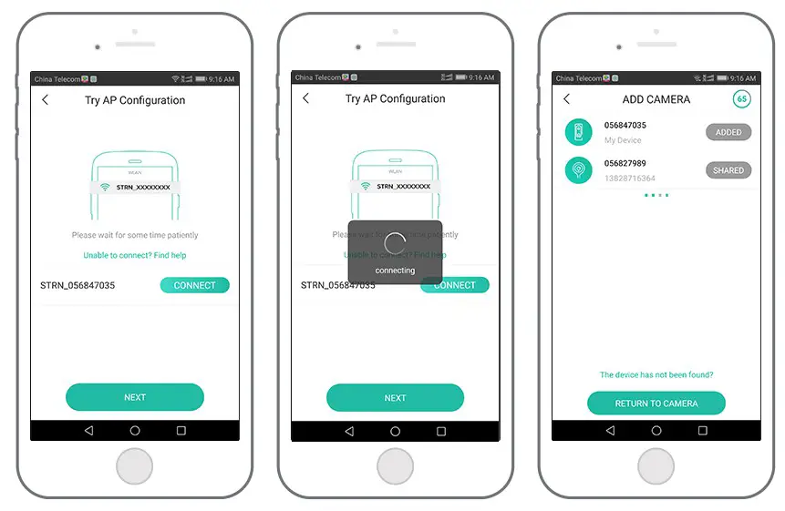 Rehentele Smart WiFi Battery Camera -  Scan Mode 2