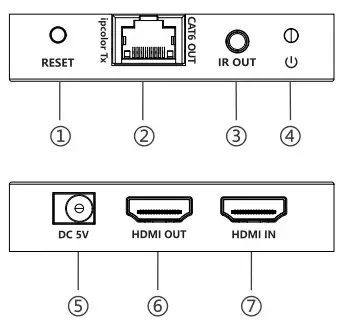 LENKENG LKV565 4K@60Hz HDMI Extender - Receiver 1