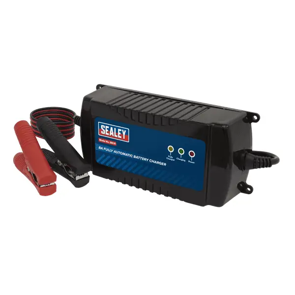 Sealey Sbc8 (8a) Automatic Battery Charger & Maintainer Instructions