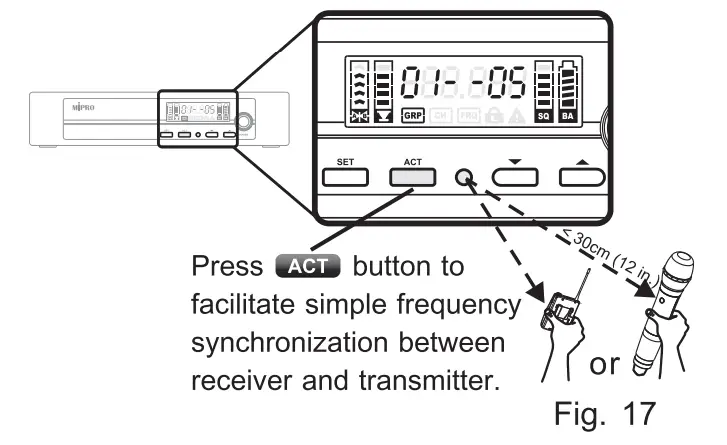 MIPRO ACT-311 Hand Wireless Microphone fig 17